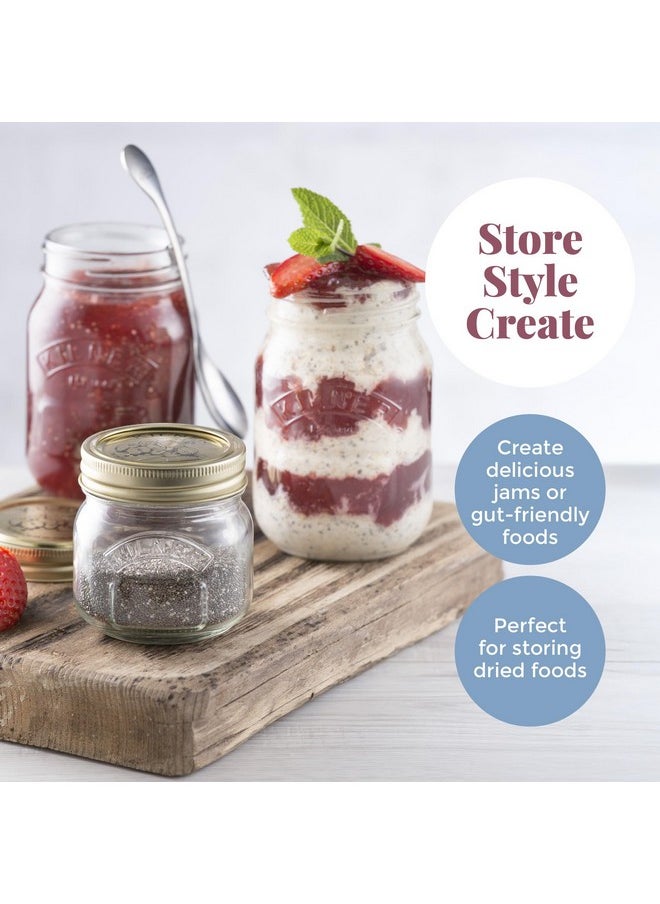 Kilner Borosilicate Preservative Jar 1 Litre, Preserving Jars with Screw Lids for Storing and Preserving Healthy, Home Grown Foods, 100% Leak-Proof, Dishwasher Safe.