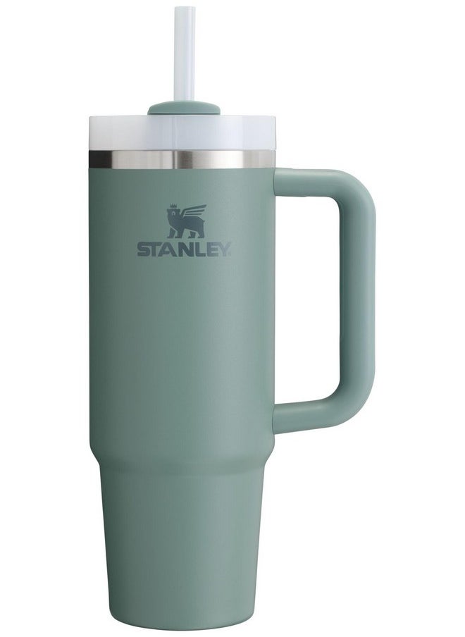 Stanley Quencher H2.0 FlowState Stainless Steel Vacuum Insulated Tumbler with Lid and Straw for Water, Iced Tea or Coffee, Smoothie and More, Shale, 30 OZ / 0.89 L