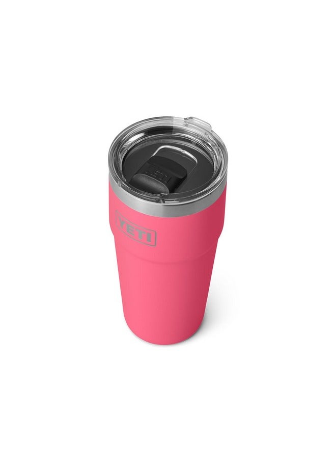 YETI Rambler 20 oz Stackable Tumbler, Stainless Steel, Vacuum Insulated with MagSlider Lid, Tropical Pink