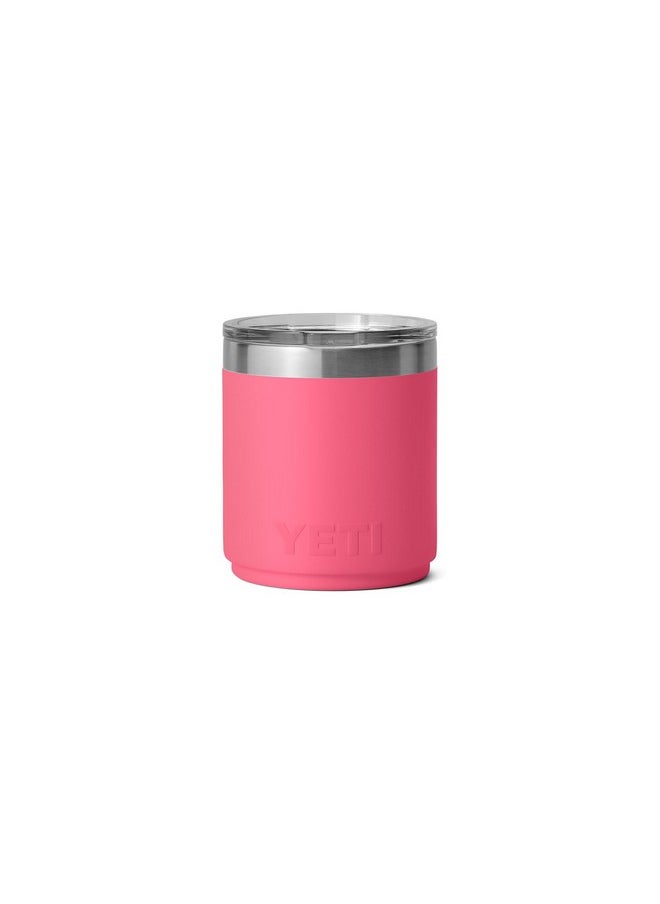 YETI Rambler 10 oz Stackable Lowball 2.0, Vacuum Insulated, Stainless Steel with MagSlider Lid, Tropical Pink