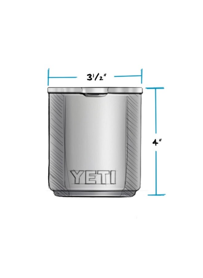 YETI Rambler 10 oz Stackable Lowball 2.0, Vacuum Insulated, Stainless Steel with MagSlider Lid, Tropical Pink