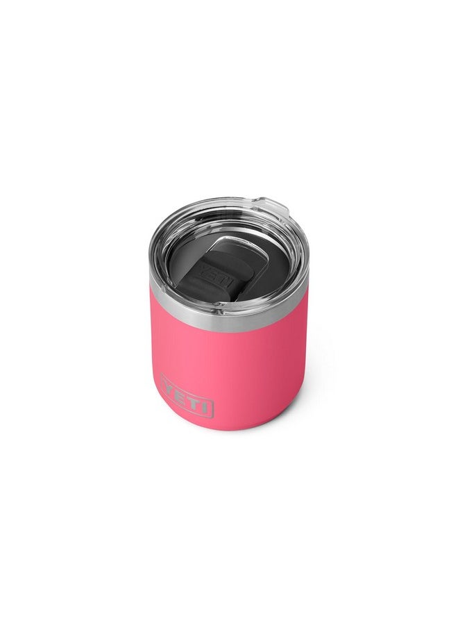 YETI Rambler 10 oz Stackable Lowball 2.0, Vacuum Insulated, Stainless Steel with MagSlider Lid, Tropical Pink