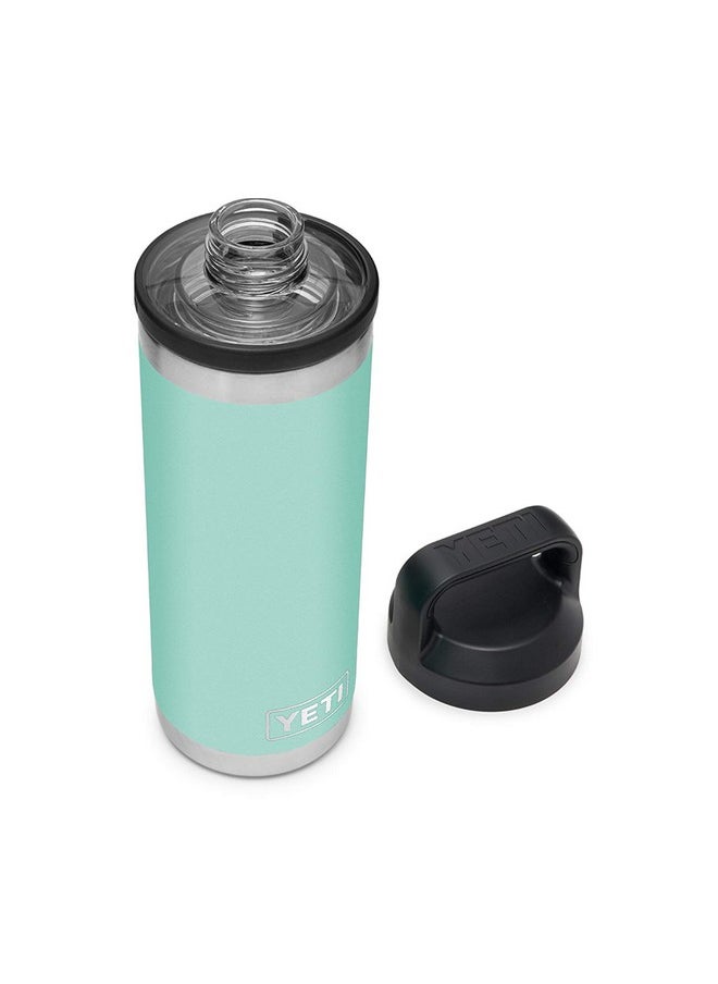 YETI Rambler 18 oz Bottle, Vacuum Insulated, Stainless Steel with Chug Cap, Seafoam