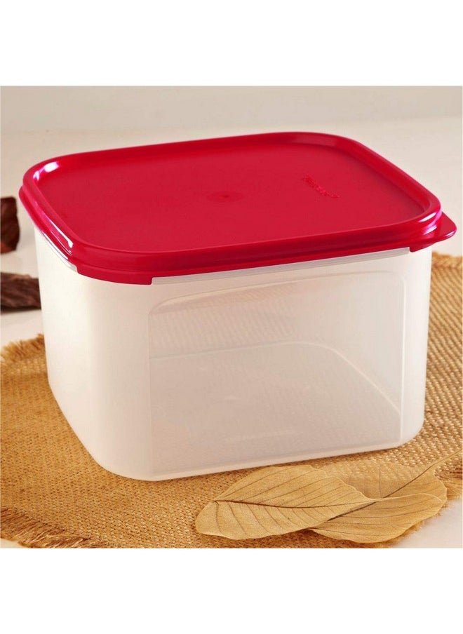 Tupperware Plastic Container- 2600Ml, 1 Pc, Red, Blue-Green