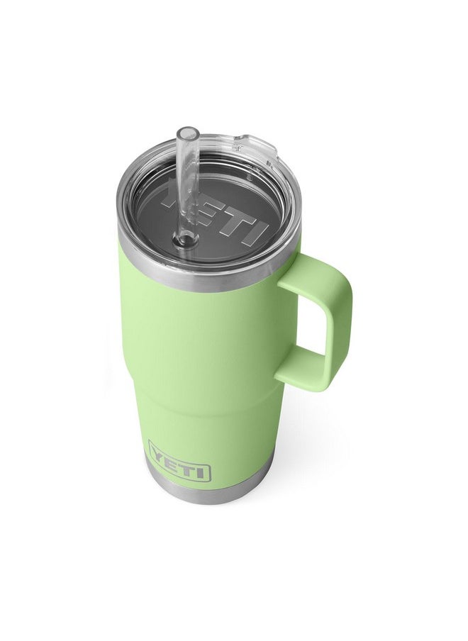 YETI Rambler 25 oz Straw Mug, Vacuum Insulated, Stainless Steel, Key Lime