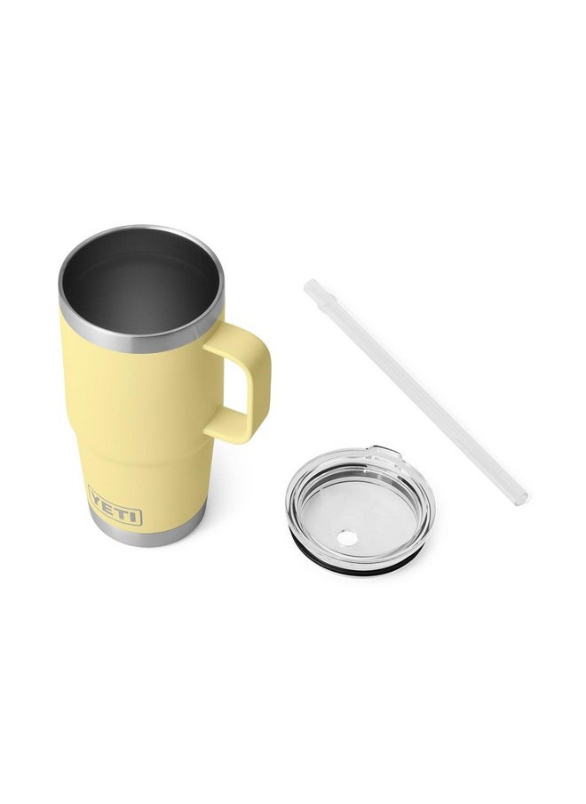 YETI Rambler 25 oz Straw Mug, Vacuum Insulated, Stainless Steel, Daybreak Yellow