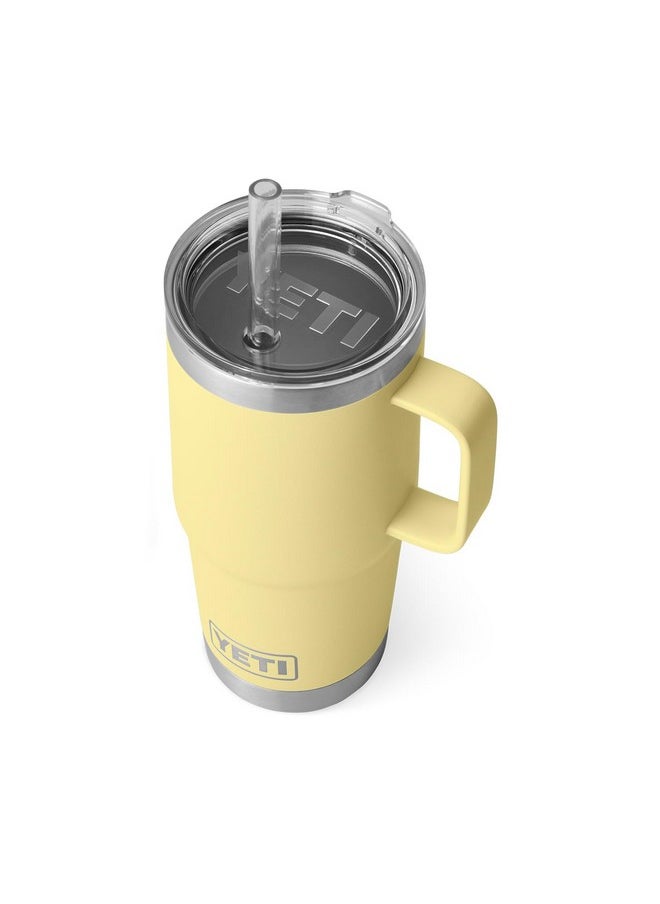 YETI Rambler 25 oz Straw Mug, Vacuum Insulated, Stainless Steel, Daybreak Yellow