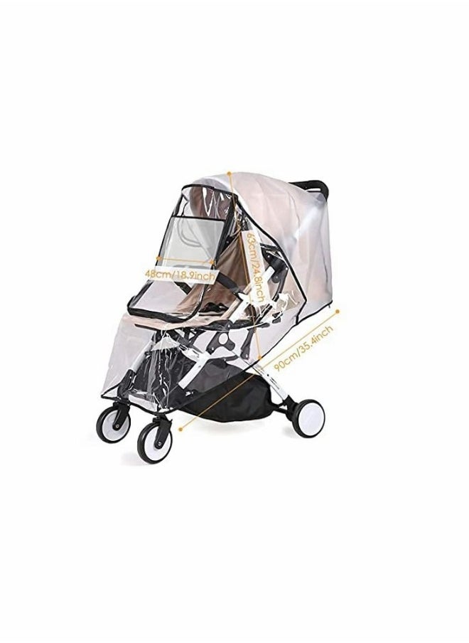 Stroller Weather Shield Universal with Rain Cover (Transparent)