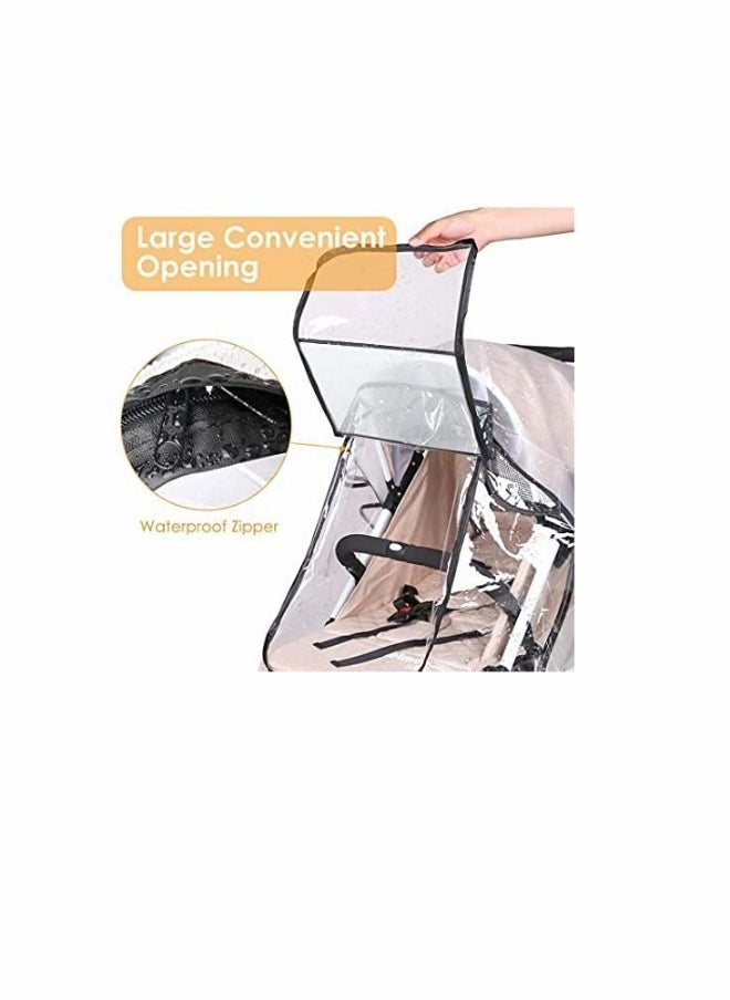 Stroller Weather Shield Universal with Rain Cover (Transparent)