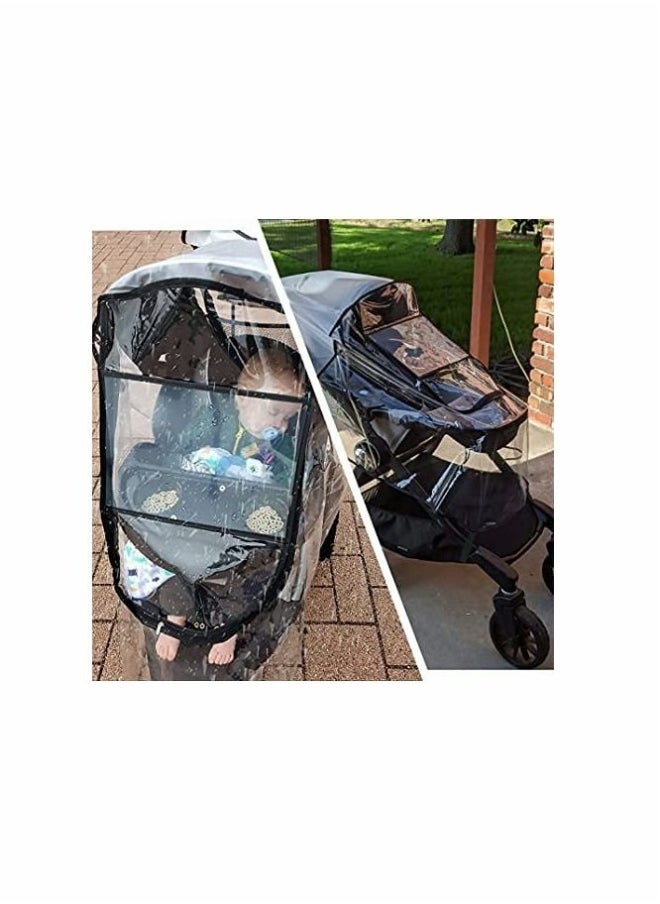 Stroller Weather Shield Universal with Rain Cover (Transparent)