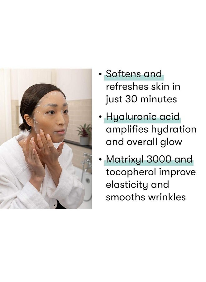 Dermaroller, Silk Face Masks Intensive Hyaluronic Acid Moisturizer with Matriyxl 3000 Tocopherol Boost Collagen Hydrate Dry Skin Reduce Fine Lines Wrinkles SingleUse Masks (Pack, 10.00)