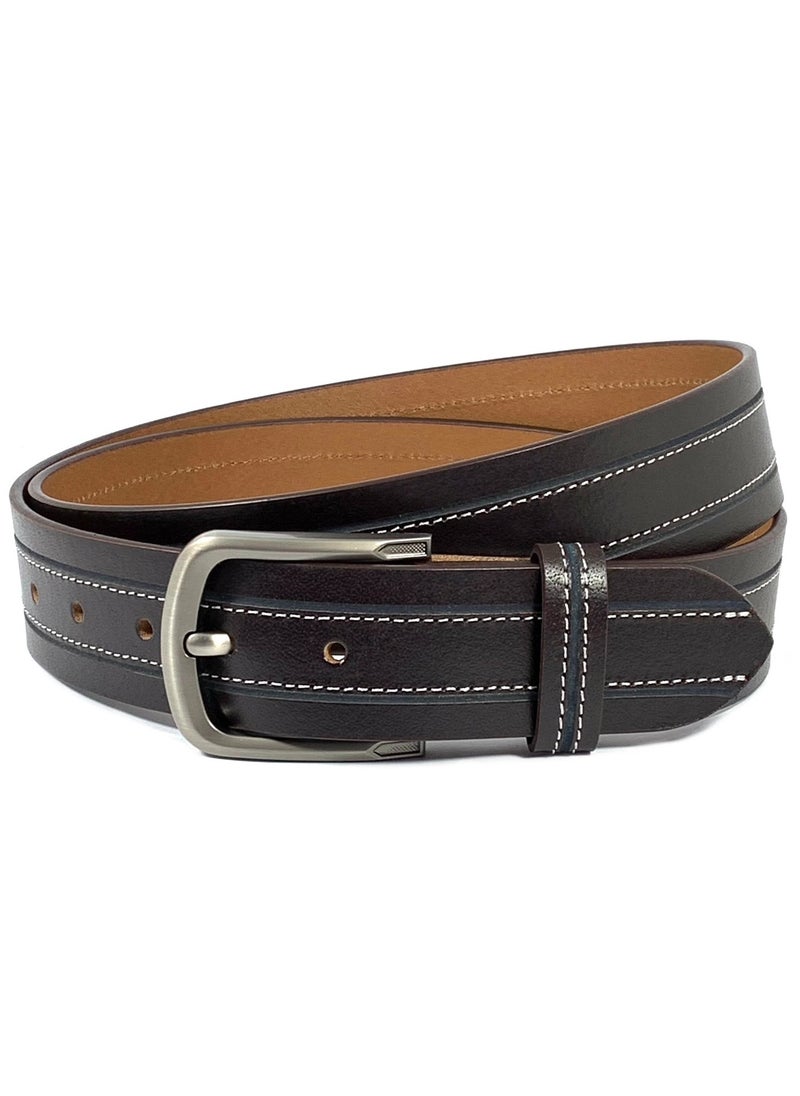 Classic Milano Genuine Leather Belt Men - Semi-Casual Men's Belts & Party Wear Belts for men, Casual Outfits Man Belt, Gifts - Men’s Leather Belt for Men