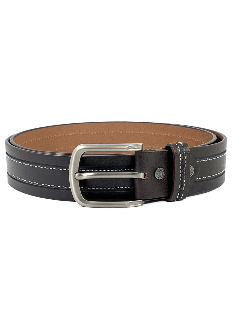 Classic Milano Genuine Leather Belt Men - Semi-Casual Men's Belts & Party Wear Belts for men, Casual Outfits Man Belt, Gifts - Men’s Leather Belt for Men