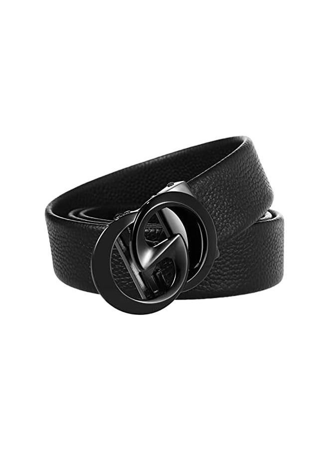 Men's Luxury Automatic Buckle Design Leather Belt Business Belt