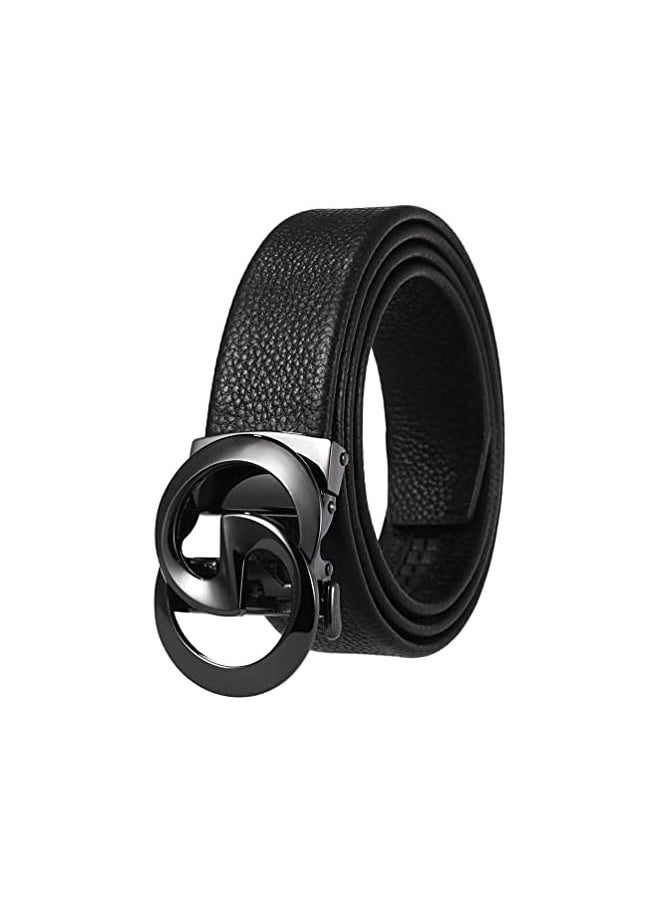 Men's Luxury Automatic Buckle Design Leather Belt Business Belt