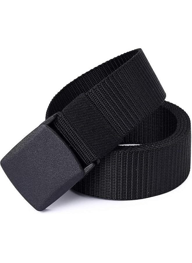 Beep-Free Airport Security Belt for Men & Women – Cotton & Nylon Belt, Metal Free Buckle Belt; TSA-Approved, Stylish Travel & Golf Belt