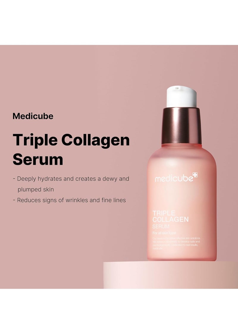 Triple Collagen Serum 1.85 fl.oz Nourish dull skin with Triple Collagen Complex A lightweight serum with Niacinamide and Hyaluronic Acid Korean Skincare