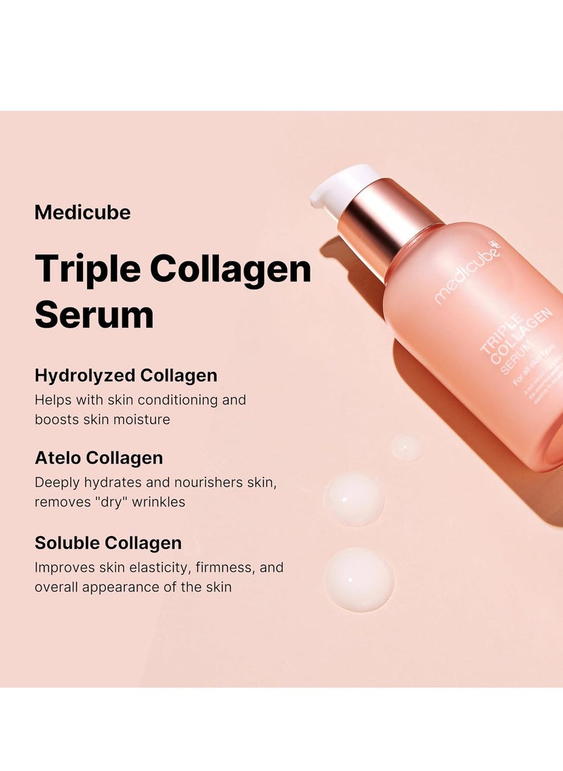 Triple Collagen Serum 1.85 fl.oz Nourish dull skin with Triple Collagen Complex A lightweight serum with Niacinamide and Hyaluronic Acid Korean Skincare