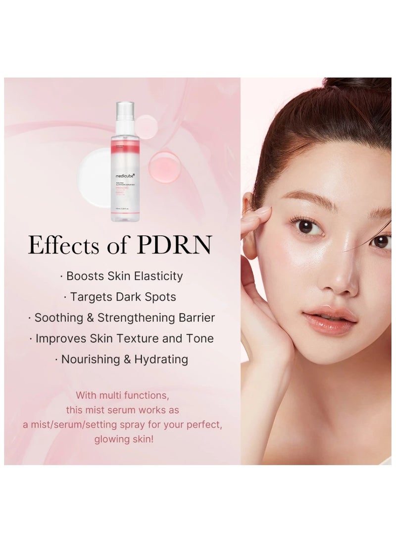 PDRN Pink Serum Mist | Spray Serum | Elasticity | Skin Barrier | Radiant Glow