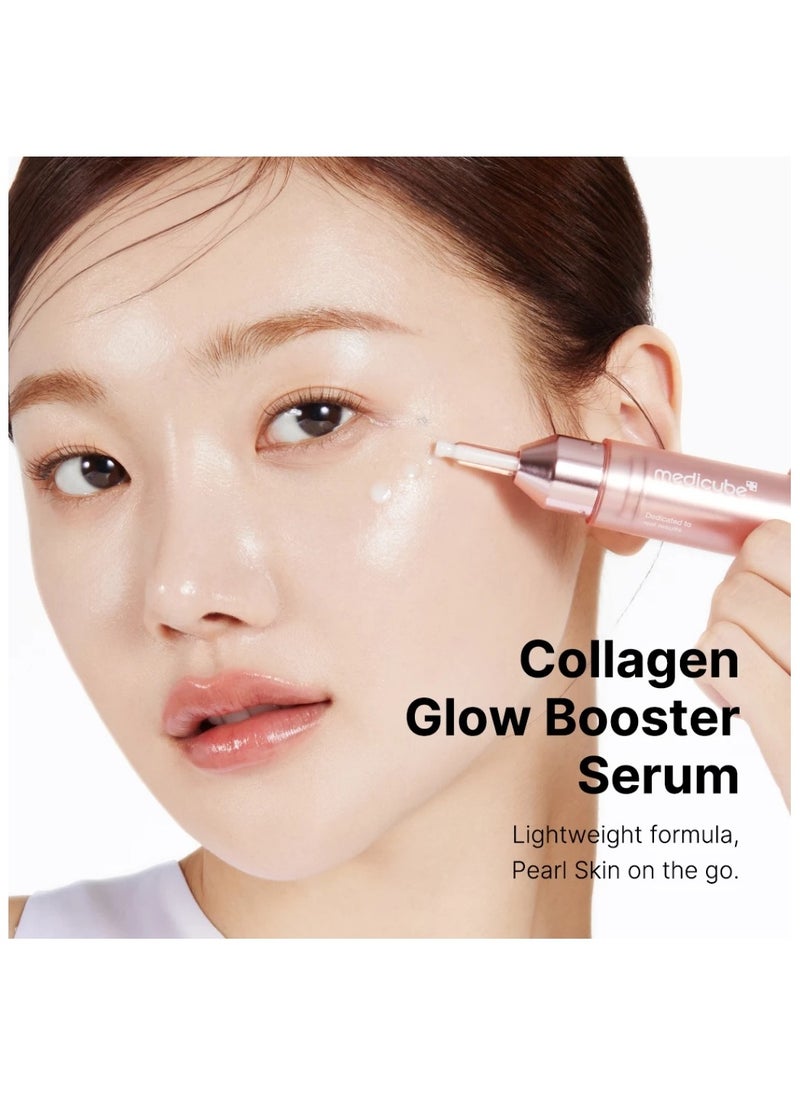 Collagen Glow Booster Milk Serum - Twist & Click - Radiance & Hydration with Niacinamide, Milk Protein Extract, Hydrolyzed Collagen - Illuminates & Firms Skin - Korean Skin Care, 15ML