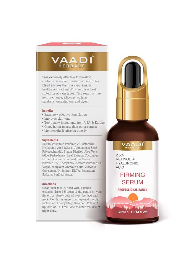 Vaadi Herbals Skin Firming Serum With 2.5% Retinol & Hyaluronic Acid