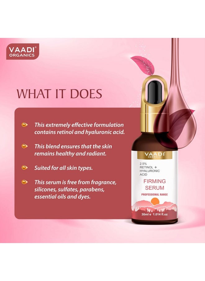 Vaadi Herbals Skin Firming Serum With 2.5% Retinol & Hyaluronic Acid