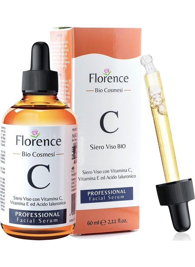 Big 2 Fl Oz. Vitamin C Face Serum. Anti Aging Dark Spot Remover Facial Serum. All-In-One Brightening Vitamin C, Niacinamide, Hyaluronic Acid & Vit E Skin Care Serum For Eye Area, Fine Lines & Wrinkles