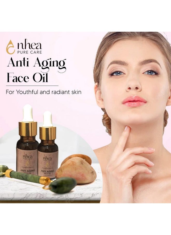 Nhea Natural Anti-Aging Face Oil 30ml | For Youthful & Radiant Skin | Women & Men | Enriched with 12 Pure Essential Oils | For Pigmentation-Free Skin | Repairs Dull & Damaged Skin | With Plant-Based Collagen Booster