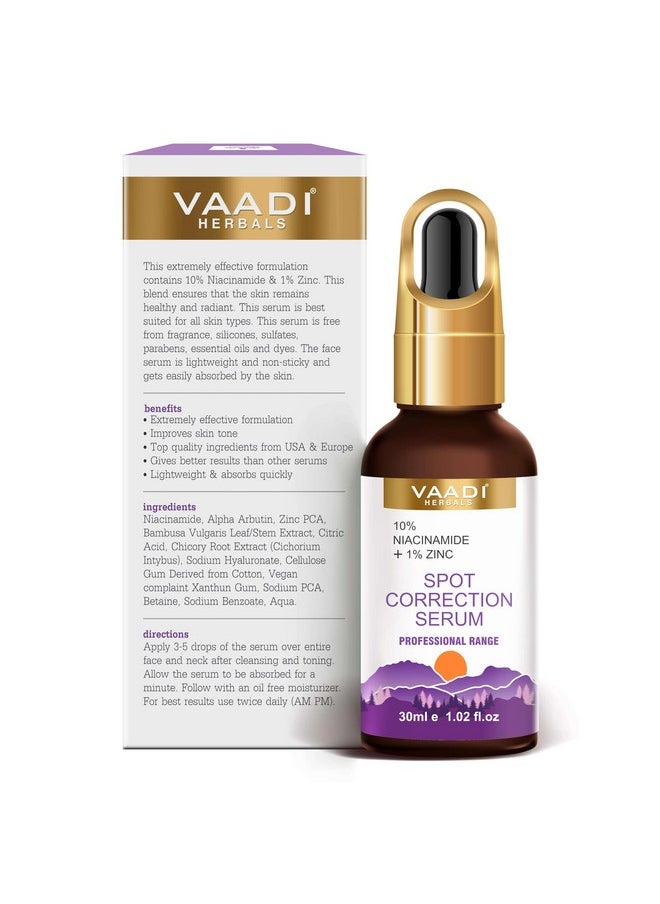 Vaadi Herbals Spot Correction Serum With 10% Niacinamide & 1% Zinc