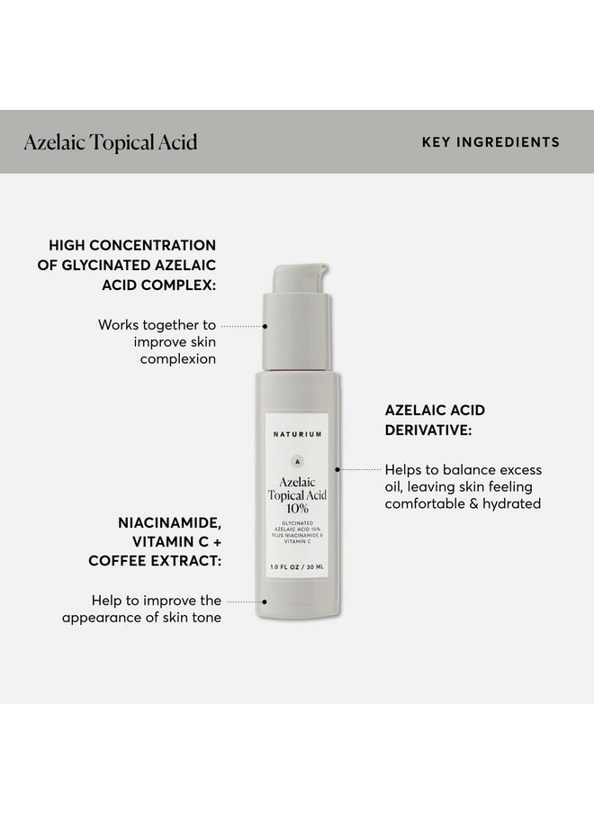 Azelaic Topical Acid 10%, Face & Skin Care Beauty Treatment With Niacinamide & Vitamin C, 1 Oz