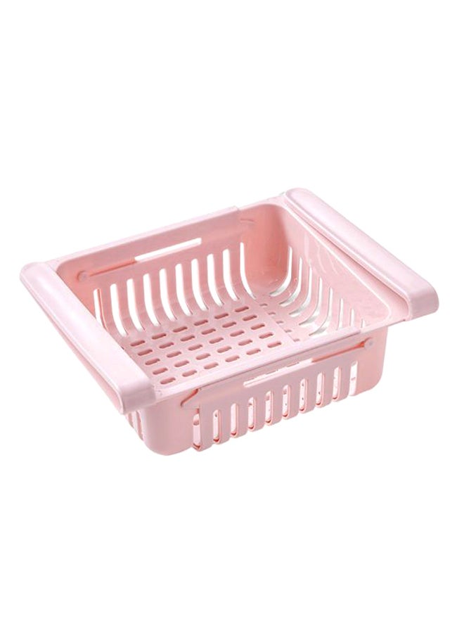 Drawer Type Refrigerator Storage Box Pink 8.1 x 6.3inch