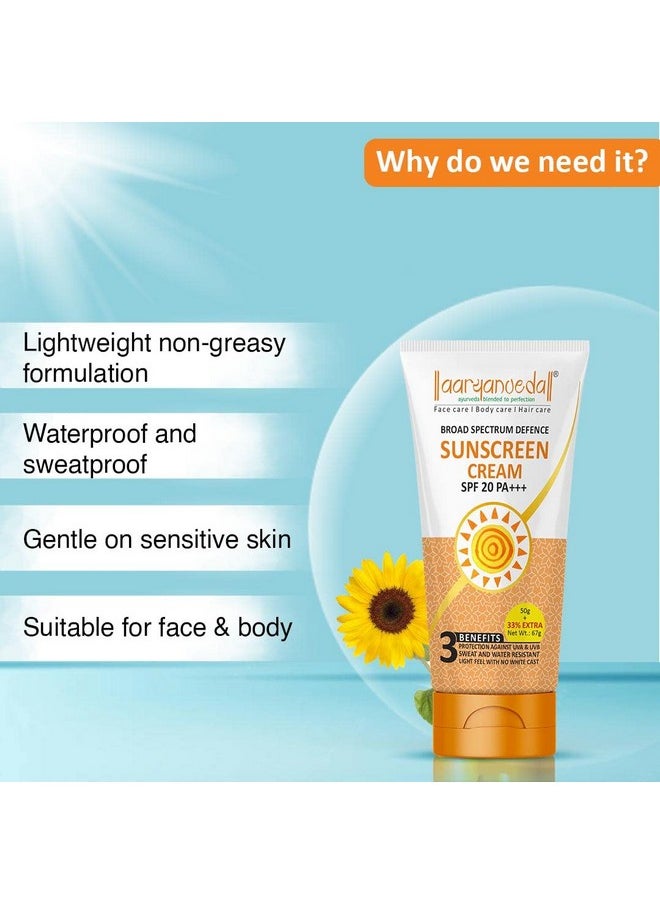 Aryanveda Sunscreen Lotion SPF-20(67 gm)