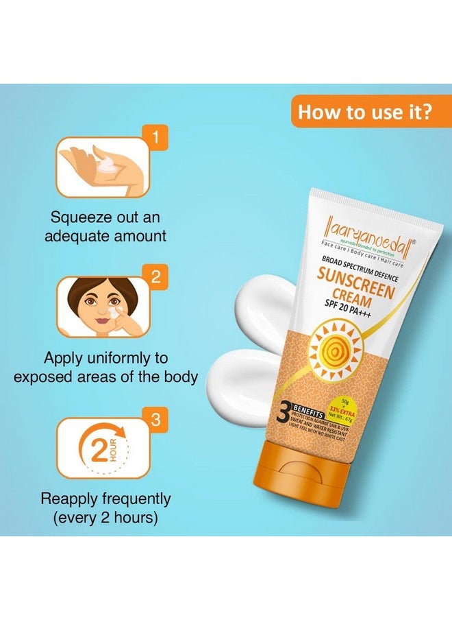 Aryanveda Sunscreen Lotion SPF-20(67 gm)