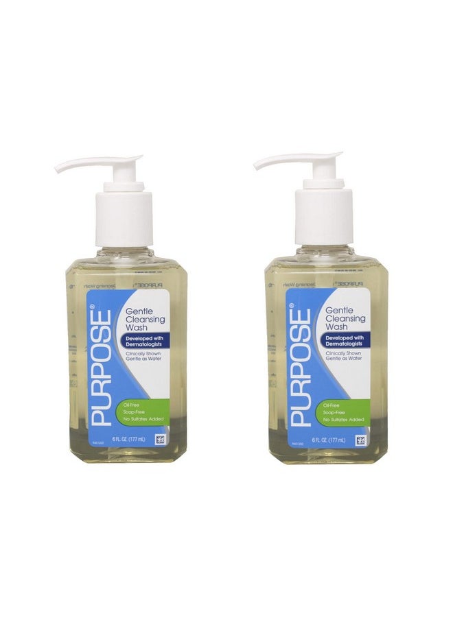 Purpose Gentle Cleansing Wash, 6 oz (Pack of 2)