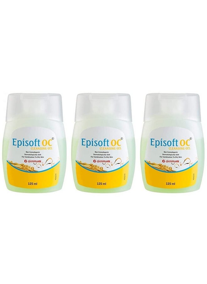 Episoft Oc Gel For Acne-Prone and Oily Skin, 125 ml, Pack of 3