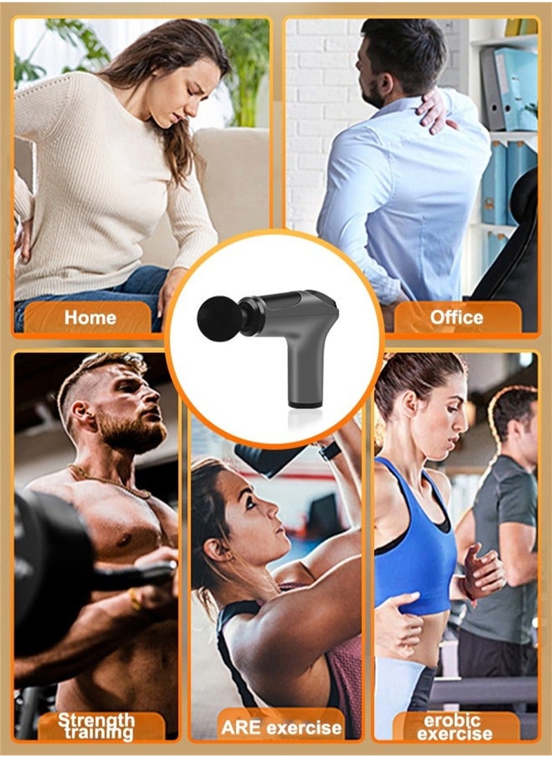 Massage Gun Deep Tissue Muscle Massager For Athletes Portable Massage Device For Pain Relief with 32 Speeds And 4 Replaceable Massage Heads