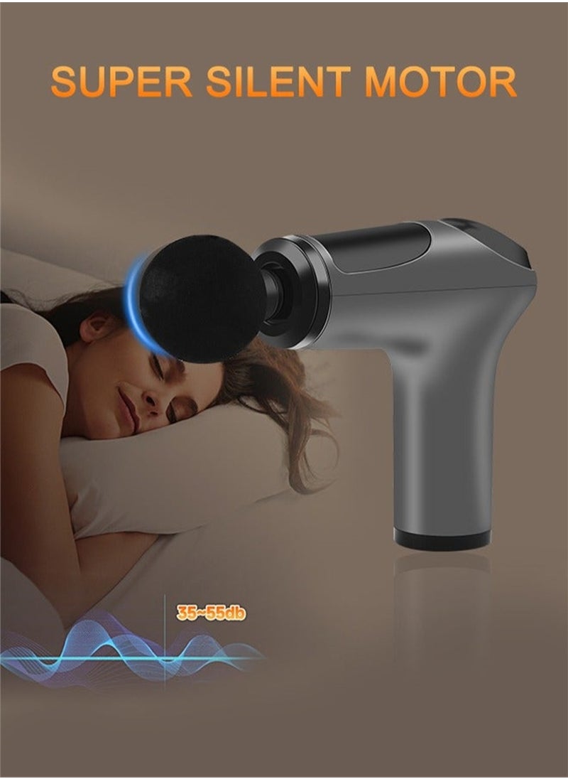 Massage Gun Deep Tissue Muscle Massager For Athletes Portable Massage Device For Pain Relief with 32 Speeds And 4 Replaceable Massage Heads