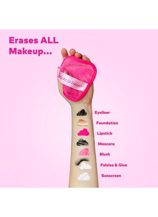 The Original MakeUp Eraser, 7-Day Set, Erase All Makeup with Just Water, Including Waterproof Mascara, Eyeliner, Foundation, Lipstick, Sunscreen, and More! Original Pink, 7ct.