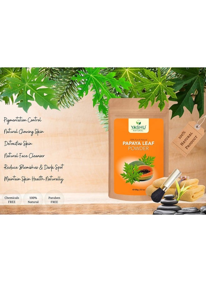 Pure Kasturi Turmeric (Kasturi Manjal) & Papaya Leaf Face Pack Powder For Pigmentation Control & Natural Glow (200G)