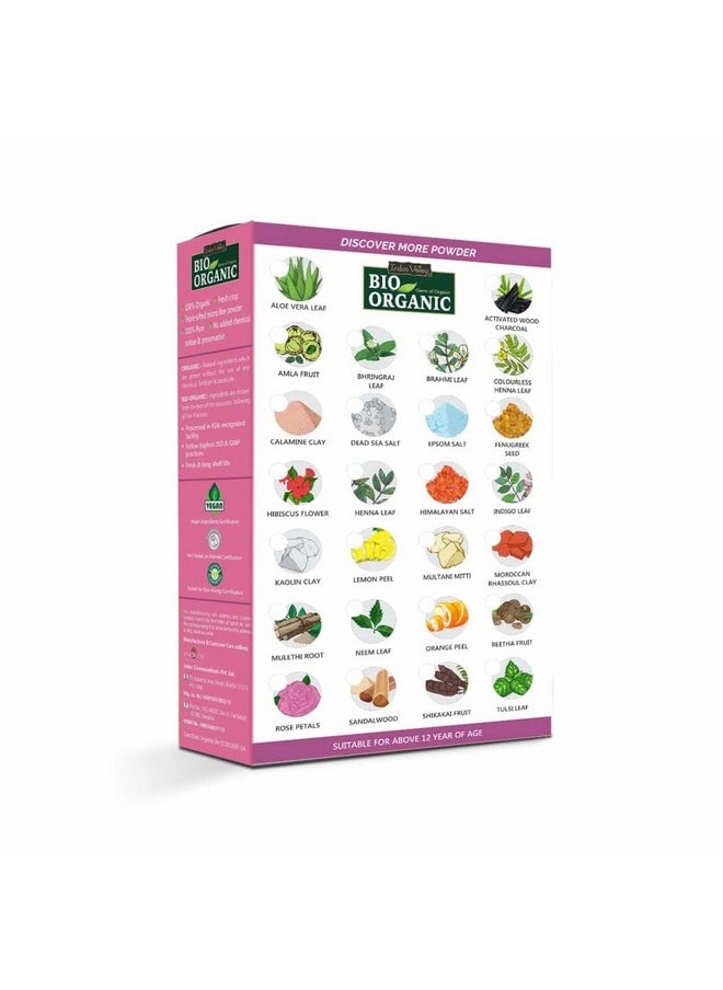 INDUS VALLEY 100% Organic and Pure Combo Rose Petal Powder | Rosa indica - & Non-Toxic Aloe Vera Gel For Skin Care And Hair Care (100g + 175ml)