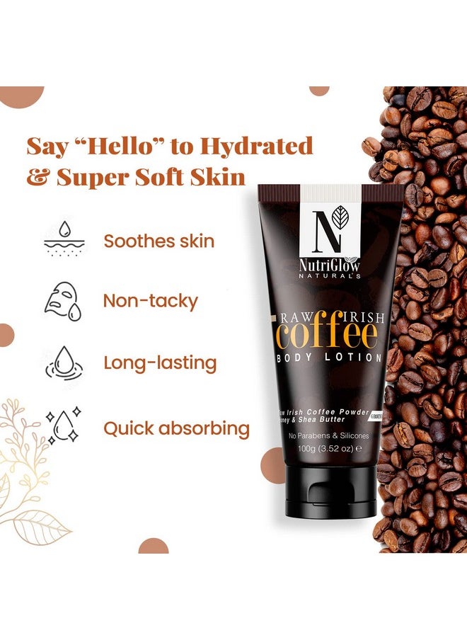 NutriGlow NATURAL'S Coffee Face Wash (100gm) & Coffee Body Lotion (100gm) for Glowing Skin - Combo Pack of 2