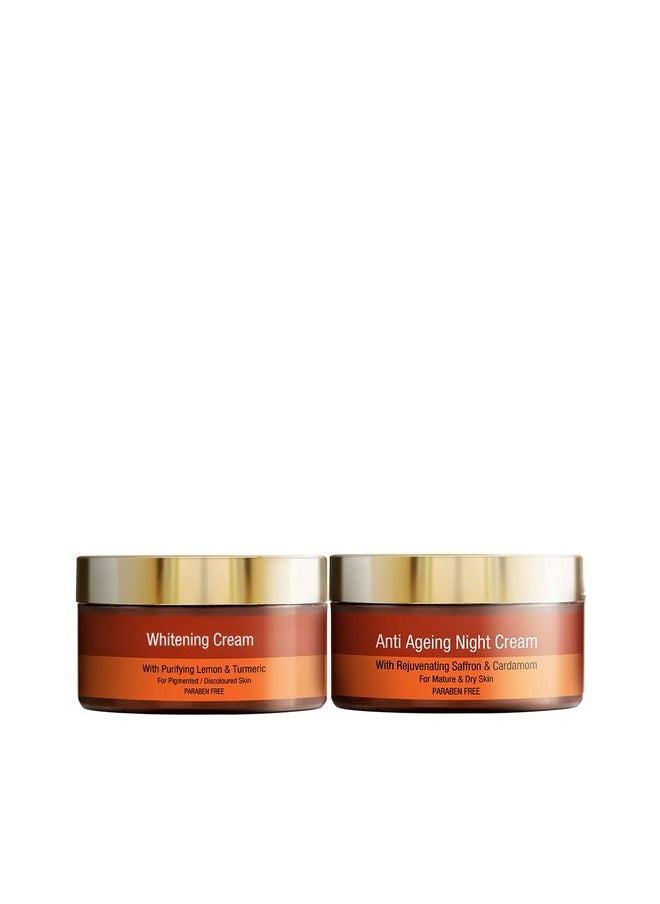 Inveda Age Revival & Face Glow Kit | for Even-Skin Tone and Skin Nourish, Made with Goodness of Saffron, Sweet Almond Oil, Giving Healthy & Glowing Skin, 100ml