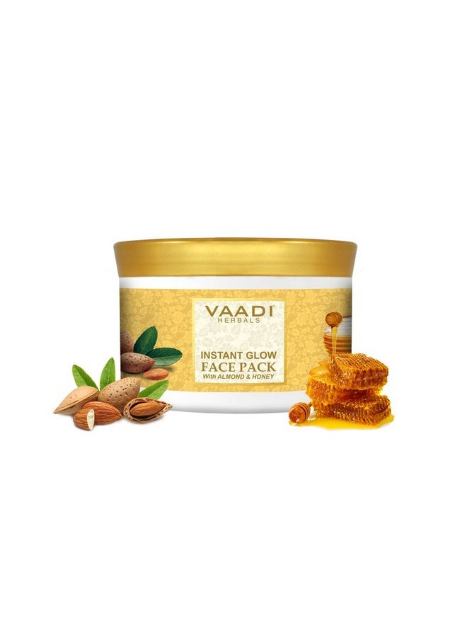 Vaadi Herbals Instant Glow Face Pack, Almond and Honey, 600g