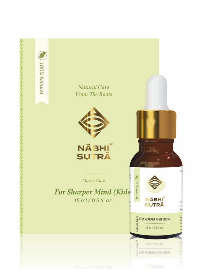 Nabhi Sutra Brain Memory Booster Belly Button Oil For Kids | Enhance Your Learning Ability | Improves Focus - 15 Ml