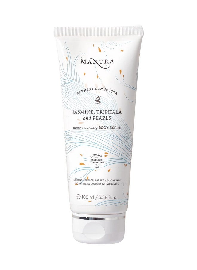 Mantra Herbal Jasmine, Triphala and Pearls Deep Cleansing Body Scrub 100 ml