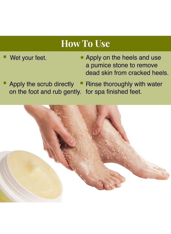 BodyHerbals Foot Exfoliating Kit: Lemongrass Foot Scrub and Pumice Stone Combo Set | Natural Anti- pigmentation & Cracked Heel Therapy Exfoliating, Heal and Repair Pedicure Set