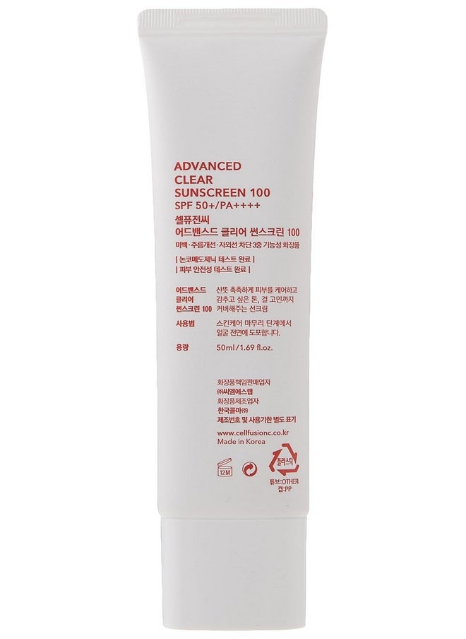 Advanced Clear Sunscreen 100 SPF50+/PA++++ 50ml