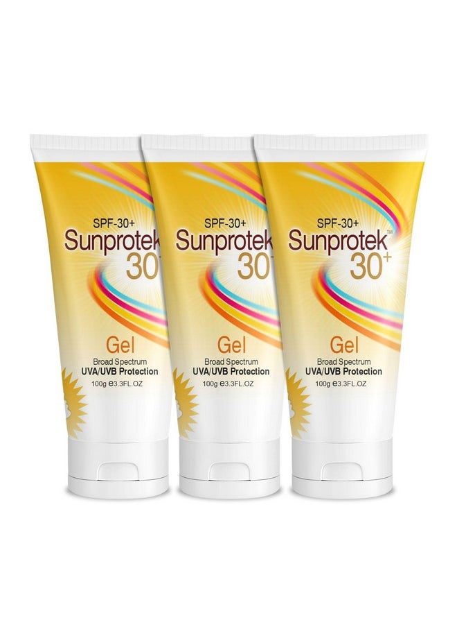 Salve Sunprotek Matte Look Sunscreen SPF30 PA+++ For Oily or Acne prone skin, Paraben & Sulphate free For Women And Men - 100gm (Pack of 3)