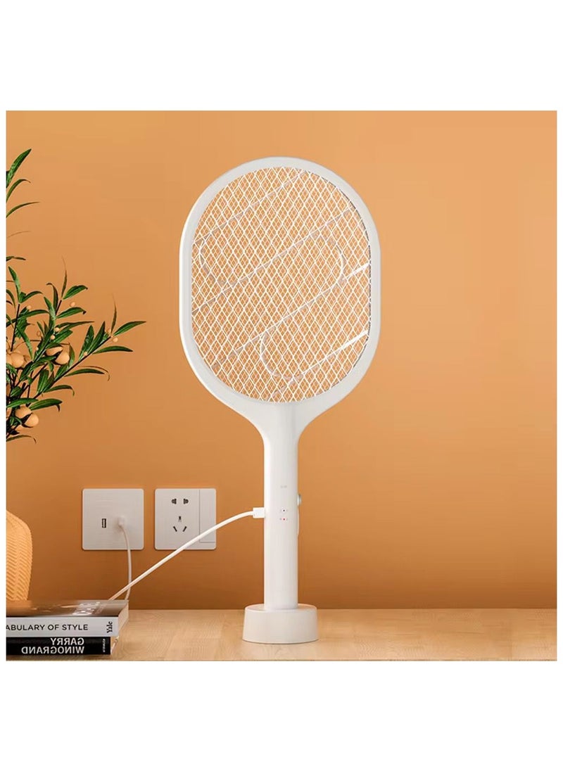 Electric Bug Zapper,Rechargeable Mosquito Swatter with Safety Mesh can Intelligently Trapping Mosquitoes Indoor and Outdoor