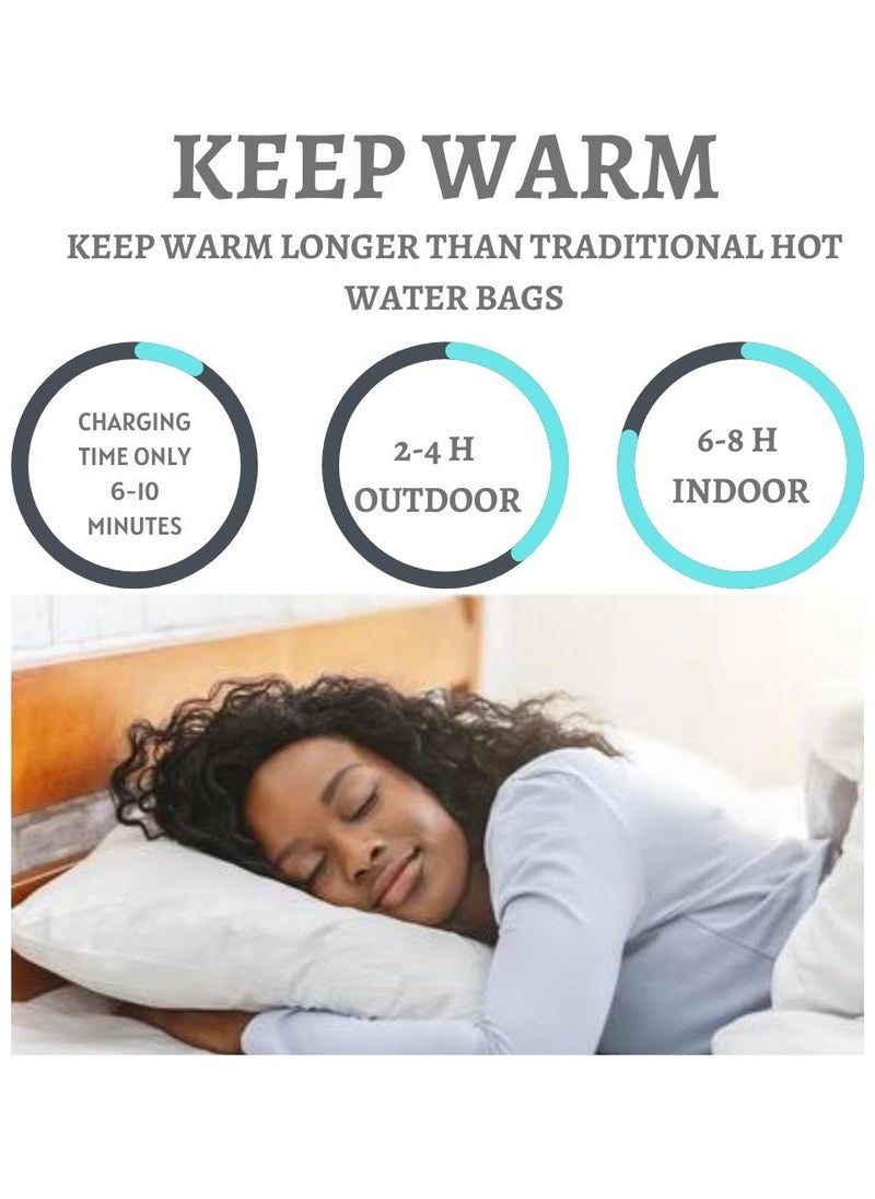 Electric Hot Water Bag For Body Pain Hot Water Bottle Set with Cover Small Hot Water Bottle Back Neck Waist Legs Children Baby Adult The Best Winter Gifts Bundle Offer 2 Pcs